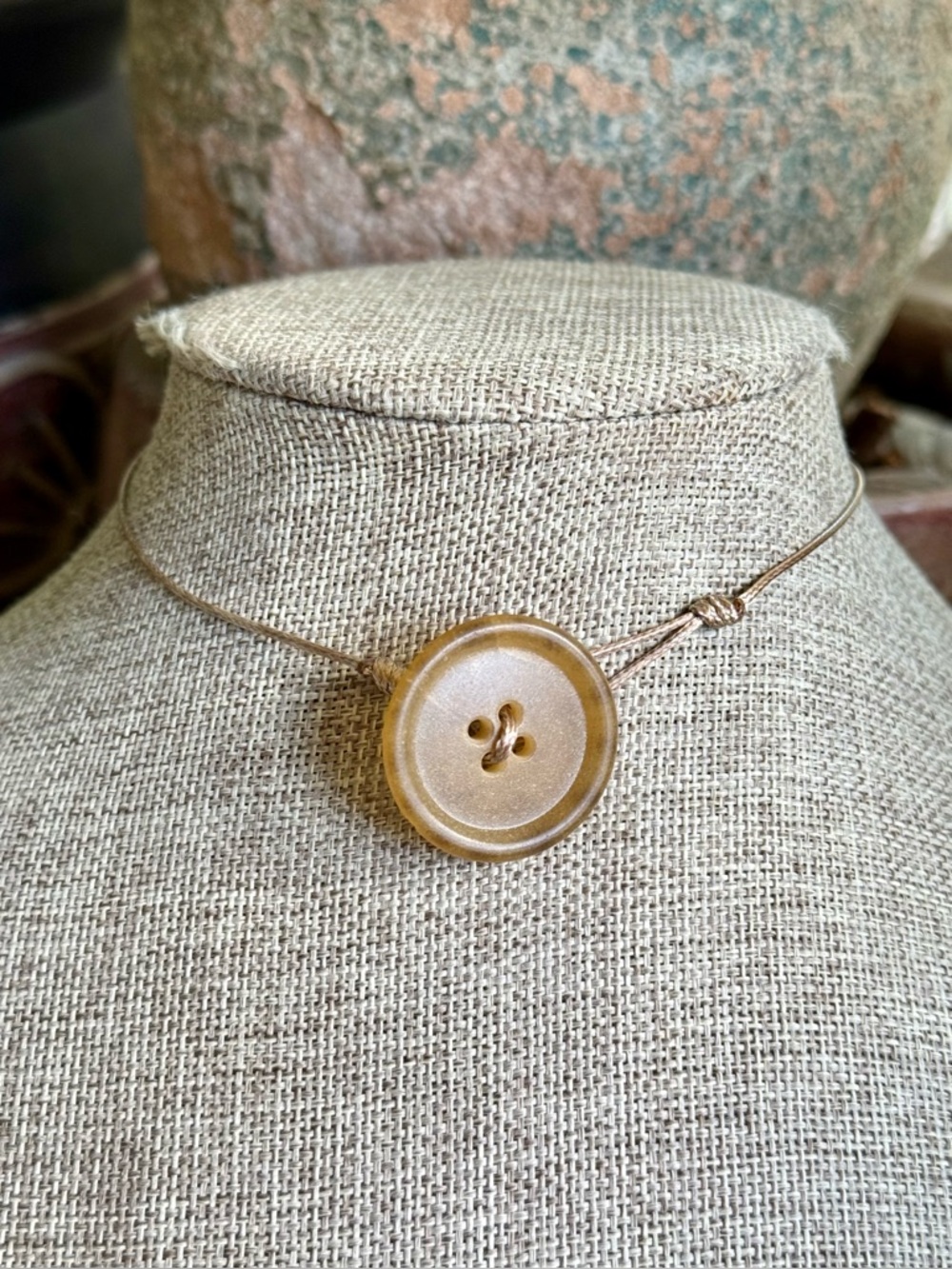 Grunge Button Choker